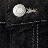 Flame Low Rise Slim Flared Jeans – Black Rinse – Schwarz Flame Low Rise Slim Flared Jeans – Black Rinse – Schwarz