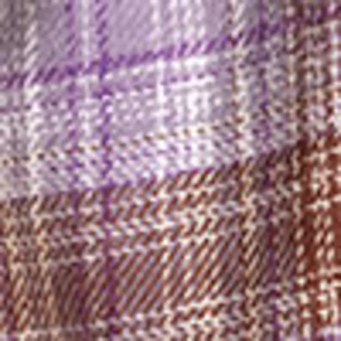 Flanell-Pyjama-Boxershorts – Lila Karomuster