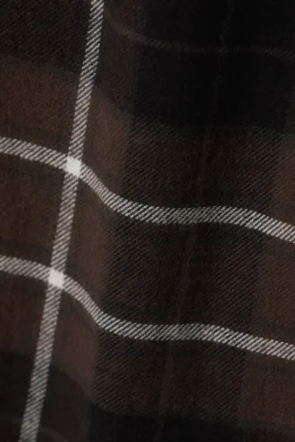 Flanell-Pyjama-Hose – Braun kariert