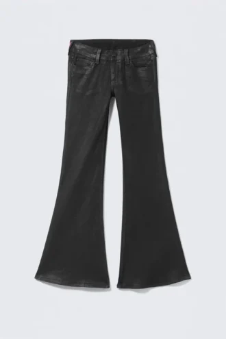 flare low rise coated flared skinny jeans coated black schwarz cheap monday gb 1 330x495 - Flare Low Rise Coated Flared Skinny Jeans &ndash; Coated Black &ndash; Schwarz | Cheap Monday Gb