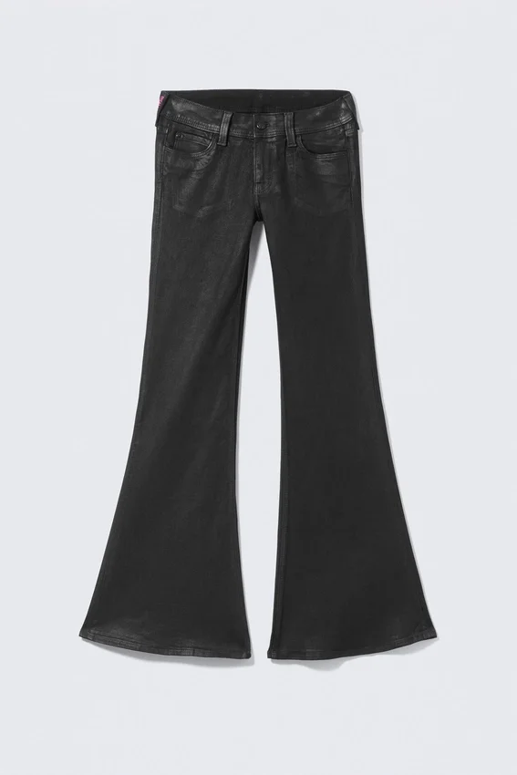 Flare Low Rise Coated Flared Skinny Jeans – Coated Black – Schwarz | Cheap Monday Gb Flare Low Rise Coated Flared Skinny Jeans – Coated Black – Schwarz | Cheap Monday Gb