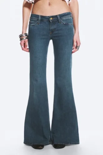 Flare Low Rise Flared Skinny Jeans – Blue Tide – Dunkelblau | Cheap Monday Gb