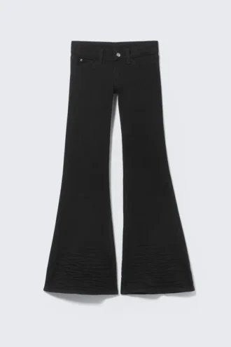 Flare Low Rise Flared Skinny Jeans – Extra Black Rinse | Cheap Monday Gb
