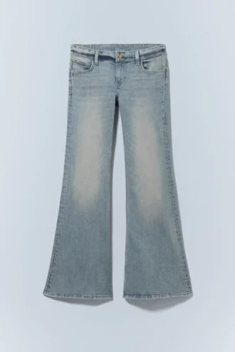 Flare Low Rise Flared Skinny Jeans – Grime Blue | Cheap Monday Gb