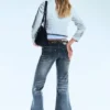 Flare Low Rise Flared Skinny Jeans – Stahlblau – Mittelblau | Cheap Monday Gb Flare Low Rise Flared Skinny Jeans – Stahlblau – Mittelblau | Cheap Monday Gb