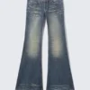 Flare Low Rise Flared Skinny Jeans – Stahlblau – Mittelblau | Cheap Monday Gb Flare Low Rise Flared Skinny Jeans – Stahlblau – Mittelblau | Cheap Monday Gb