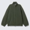Fleece-Jacke mit Reißverschluss – Dunkelgrün Fleece-Jacke mit Reißverschluss – Dunkelgrün