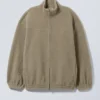 Fleece-Jacke mit Reißverschluss – Dusty Mole Fleece-Jacke mit Reißverschluss – Dusty Mole
