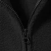 Fleece-Jacke mit Reißverschluss – Schwarz Fleece-Jacke mit Reißverschluss – Schwarz
