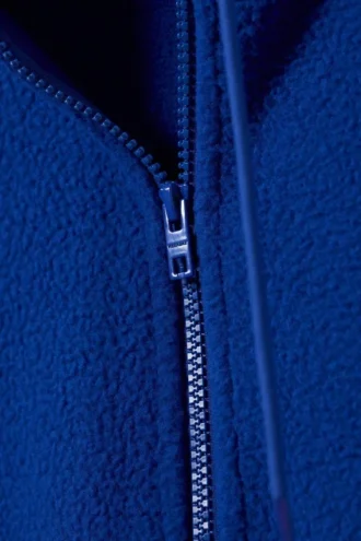 Fleece-Kapuzenpullover mit halbem Reißverschluss – Hellblau Fleece-Kapuzenpullover mit halbem Reißverschluss – Hellblau