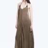 Fließendes Maxikleid – Braun