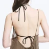 Fließendes Maxikleid – Braun