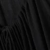 Fließendes Maxikleid – Schwarz