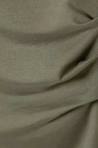 Fließendes Minikleid – Staubiges Khaki-Grün Fließendes Minikleid – Staubiges Khaki-Grün