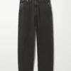 Float High Loose Mom Jeans – Schwarz