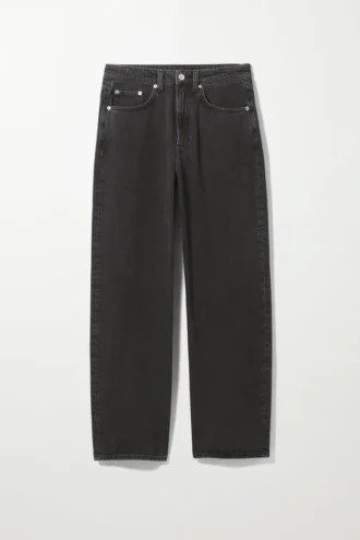 Float High Loose Mom Jeans – Schwarz