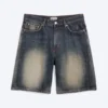Galaxy Mid Rise Loose Denim Shorts – Laser Blue – Mittelblau Galaxy Mid Rise Loose Denim Shorts – Laser Blue – Mittelblau