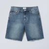 Galaxy Mid Rise Loose Denim Shorts – Spinel Blue