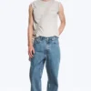 Galaxy Mid Rise Loose Straight Jeans – 90S Blue – Mittelblau Galaxy Mid Rise Loose Straight Jeans – 90S Blue – Mittelblau
