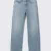 Galaxy Mid Rise Loose Straight Jeans – Blue Fade – Mittelblau Galaxy Mid Rise Loose Straight Jeans – Blue Fade – Mittelblau