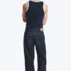 Galaxy Mid Rise Loose Straight Jeans – Blue Rinse – Dunkelblau Galaxy Mid Rise Loose Straight Jeans – Blue Rinse – Dunkelblau