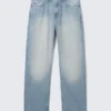 Galaxy Mid Rise Loose Straight Jeans – Kimberley Blue – Hellblau Galaxy Mid Rise Loose Straight Jeans – Kimberley Blue – Hellblau