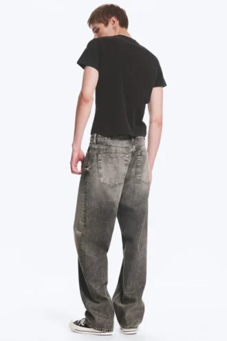 Galaxy Mid Rise Loose Straight Jeans – Redondo Black – Schwarz