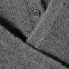 Geknöpfte Strickjacke aus Wollmischung mit Wickeleffekt – Grau Geknöpfte Strickjacke aus Wollmischung mit Wickeleffekt – Grau