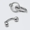 Gemischte Pierce-Creolen – Silber Gemischte Pierce-Creolen – Silber