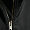 Gepolsterte Bomberjacke aus Twill – Schwarz Gepolsterte Bomberjacke aus Twill – Schwarz