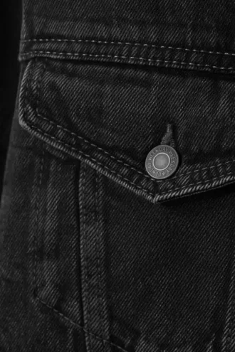 Gepolsterte Jeansjacke – Risso Black – Schwarz
