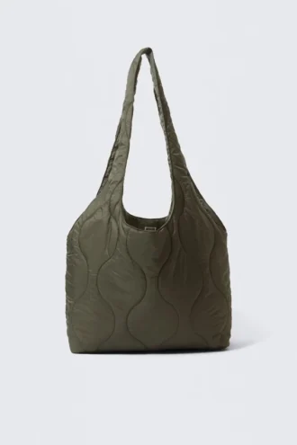 Gepolsterte Nylon-Tragetasche – Dunkelkhaki