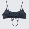 Gepolstertes Bikini-Oberteil mit Bindeband – Dunkelblau Gepolstertes Bikini-Oberteil mit Bindeband – Dunkelblau