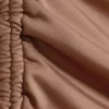 Geraffte Caprihose in regulärer Passform – Staubbraun Geraffte Caprihose in regulärer Passform – Staubbraun
