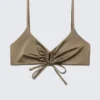 Gerafftes Dreieck-Bikini-Oberteil – Dusty Mole Gerafftes Dreieck-Bikini-Oberteil – Dusty Mole