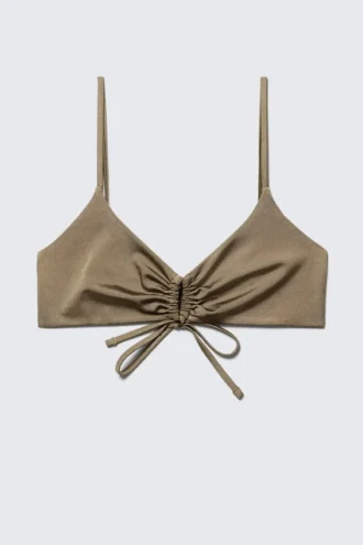 Gerafftes Dreieck-Bikini-Oberteil – Dusty Mole