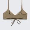 Gerafftes Dreieck-Bikini-Oberteil – Dusty Mole Gerafftes Dreieck-Bikini-Oberteil – Dusty Mole