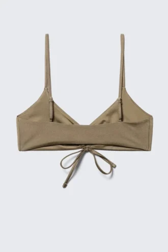 Gerafftes Dreieck-Bikini-Oberteil – Dusty Mole