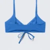 Gerafftes Dreieck-Bikini-Oberteil – Hellblau Gerafftes Dreieck-Bikini-Oberteil – Hellblau