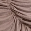 Gerafftes Jersey-Haltertop – gewaschenes Braun Gerafftes Jersey-Haltertop – gewaschenes Braun