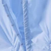 Gerafftes Popeline-Hemd mit V-Ausschnitt – Hellblau Gerafftes Popeline-Hemd mit V-Ausschnitt – Hellblau