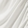 Gerafftes, schulterfreies Langarmshirt – Weiß Gerafftes, schulterfreies Langarmshirt – Weiß