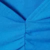 Gerafftes Tanktop mit Kapuze – Blau Gerafftes Tanktop mit Kapuze – Blau