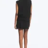Gerafftes Tanktop – Schwarz Gerafftes Tanktop – Schwarz