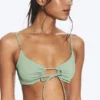 Gerafftes Triangel-Bikini-Oberteil – Grün Gerafftes Triangel-Bikini-Oberteil – Grün