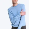 Geripptes Langarmshirt – Washed Blue Geripptes Langarmshirt – Washed Blue
