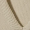 Geripptes Tanktop mit V-Ausschnitt – Hellbeige Geripptes Tanktop mit V-Ausschnitt – Hellbeige