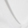 Geripptes Tanktop mit V-Ausschnitt – Weiß Geripptes Tanktop mit V-Ausschnitt – Weiß