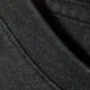 Geschrumpftes Baumwoll-T-Shirt mit kurzen Ärmeln – gewaschen, schwarz Geschrumpftes Baumwoll-T-Shirt mit kurzen Ärmeln – gewaschen, schwarz