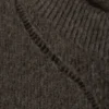 Gestreifter Strickpullover im Used-Look – braune und schwarze Streifen